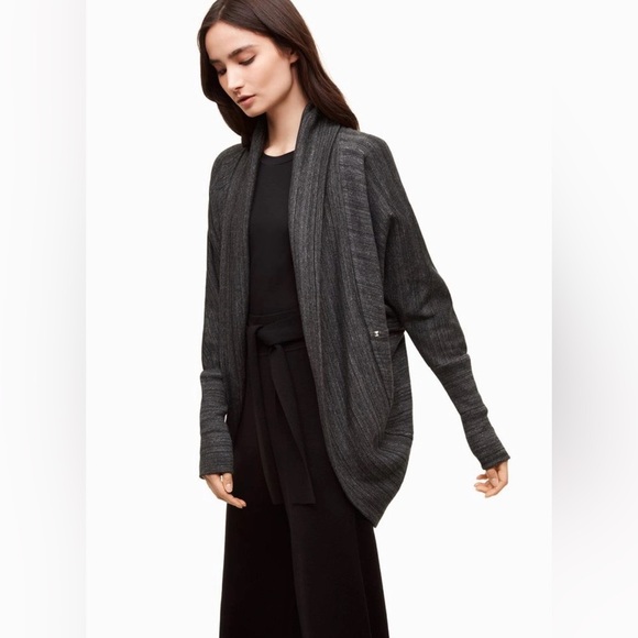Aritzia Sweaters - Aritiza Wilfred Diderot Openfront Sweater Gray Women Size S